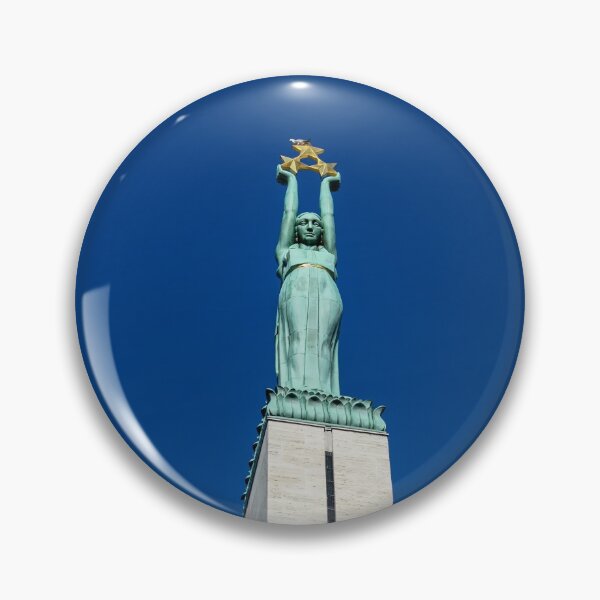 Item preview, Figure of Liberty at the top of the Freedom Monument in Riga, Latvia designed and sold by lena-maximova.