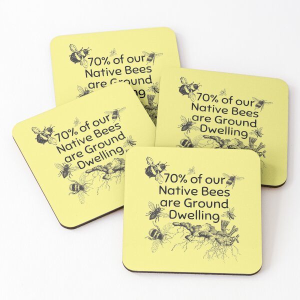 Item preview, 70% Of Our Native Bees Are Ground Dwelling Design  designed and sold by EarthArtDesigns.