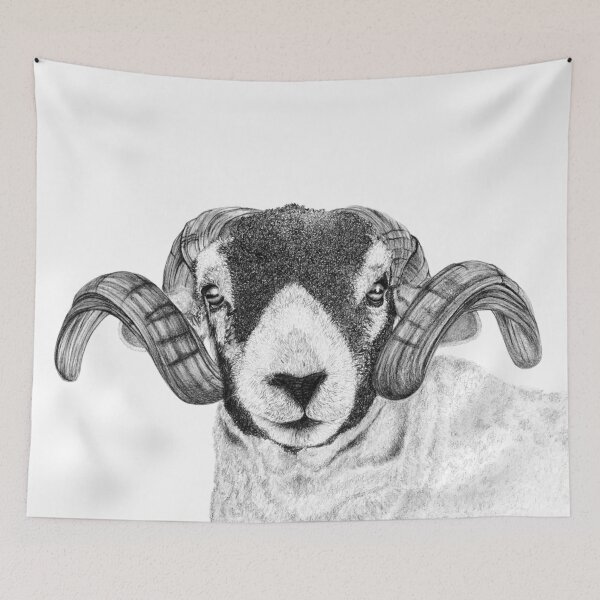 Item preview, John the Sheep designed and sold by sarahgeefineart.
