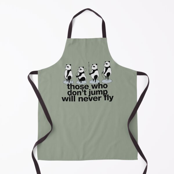 Item preview, panda bear with jump rope doing skips and crossfit saying "those who don’t jump will never fly" designed and sold by TrueType.