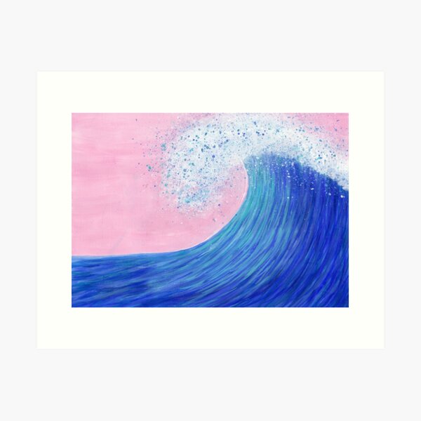 Big wave II Art Print