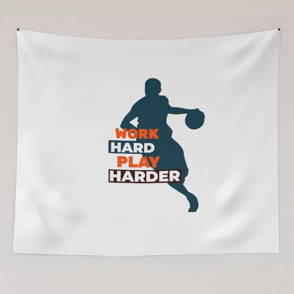 Item preview, Work Hard Play Harder Basketball Player designed and sold by davestees506.