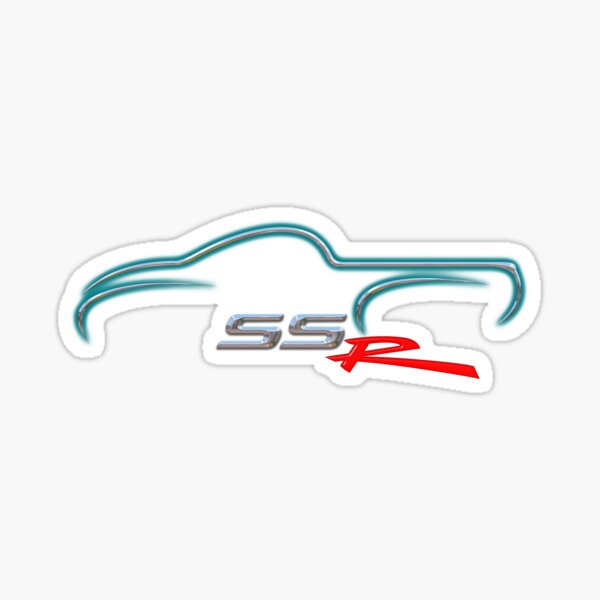 Item preview, Aqua Blur Chevy SSR Silhouette designed and sold by Godby Studios, Inc..
