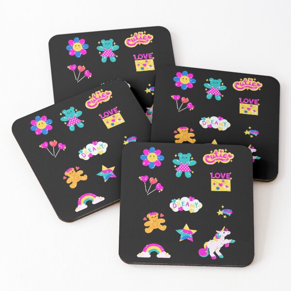 Item preview, Cute Sticker Pack With Unicorn, Rainbow and Teddy designed and sold by Imemewell.
