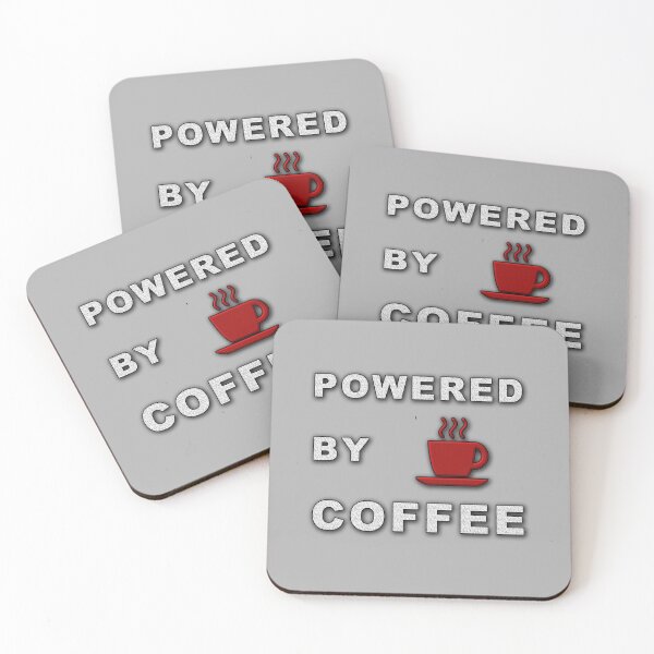 Item preview, Powered by Coffee Modern Typography Quote designed and sold by LindaCooke.