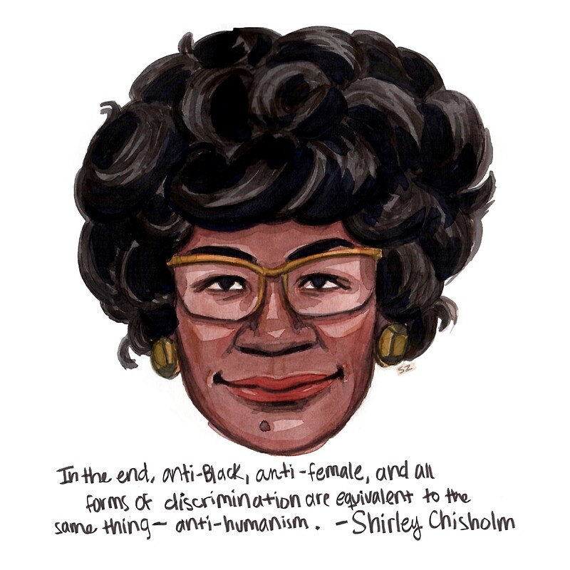 "Shirley Chisholm" Art Prints by sophiazarders Redbubble