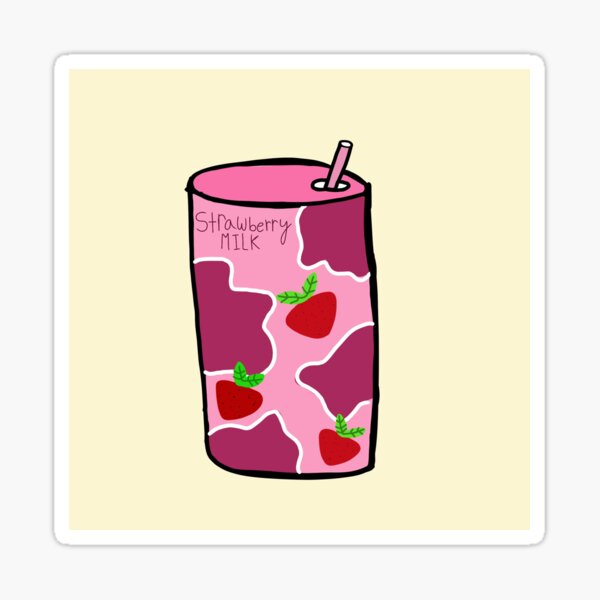 Strawberry Milk Sticker