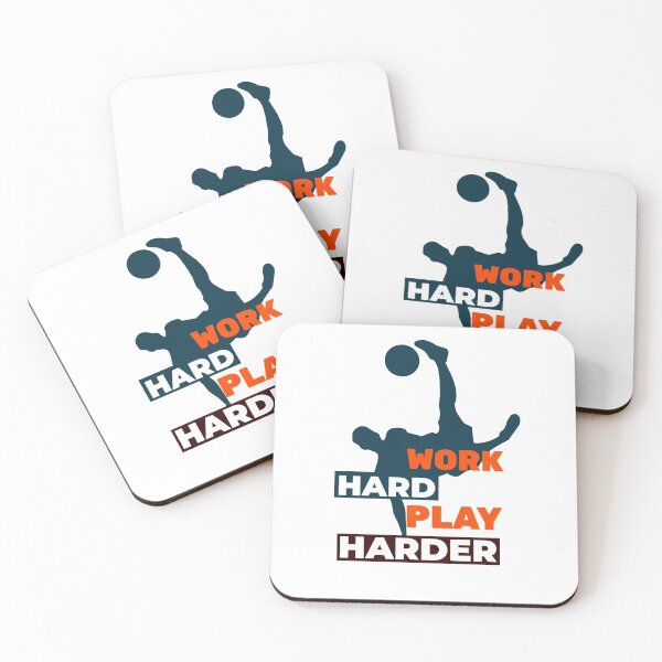 Item preview,  Work Hard Play Harder Soccer Player designed and sold by davestees506.