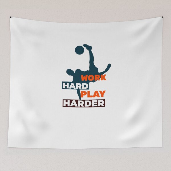 Item preview,  Work Hard Play Harder Soccer Player designed and sold by davestees506.