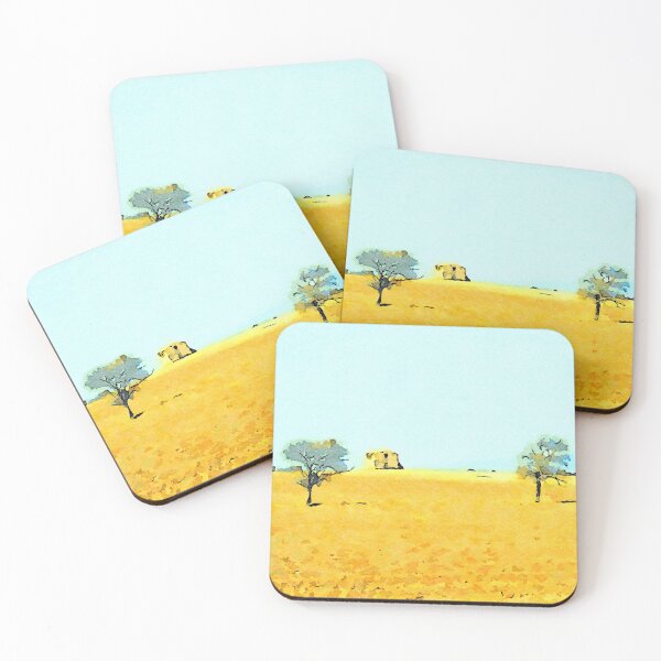 Item preview, Bracciano: field with two trees and house designed and sold by Giuseppe Cocco.