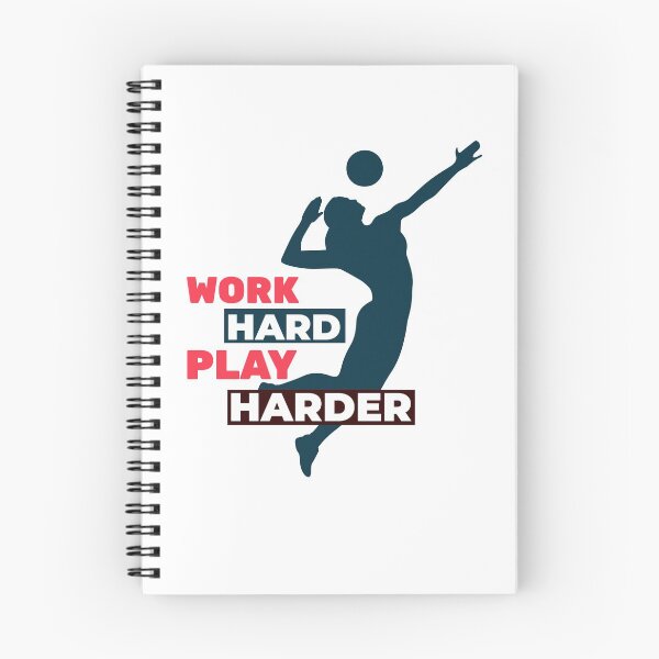 Item preview,  Work Hard Play Harder Volleyball Player designed and sold by davestees506.