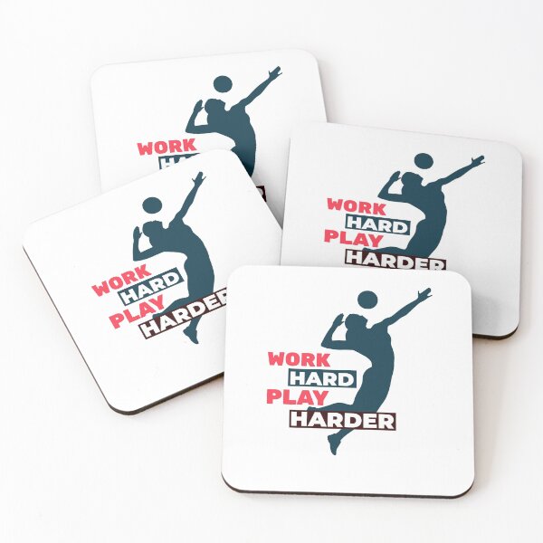Item preview,  Work Hard Play Harder Volleyball Player designed and sold by davestees506.