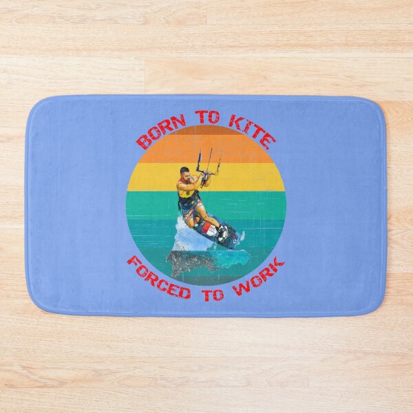 Item preview, Born To Kite Forced To Work Sunset Retro Distressed Blue Background designed and sold by KeysTreasures.