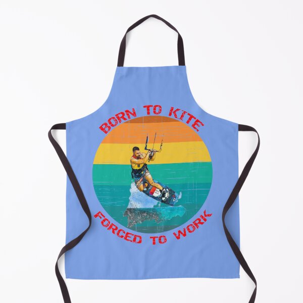 Item preview, Born To Kite Forced To Work Sunset Retro Distressed Blue Background designed and sold by KeysTreasures.