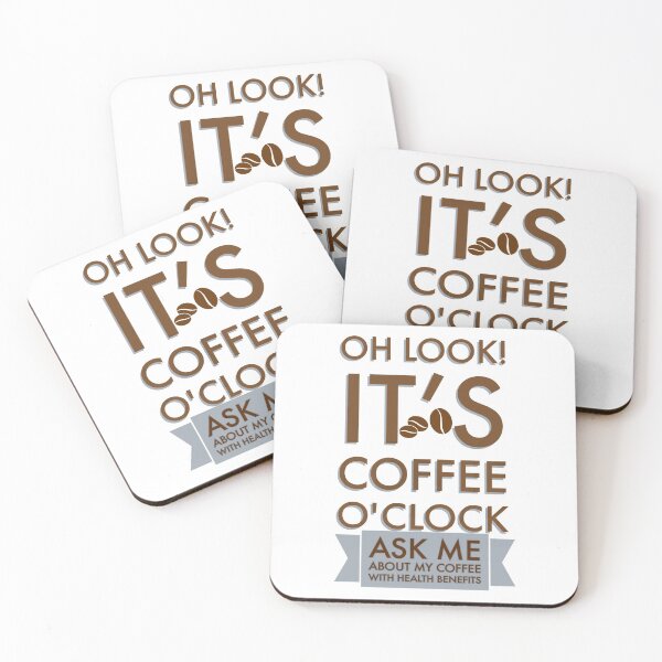 Item preview, ¡Oh mira! Es café 0 reloj Pregúntame por mi café con beneficios para la salud designed and sold by LadyBee86.