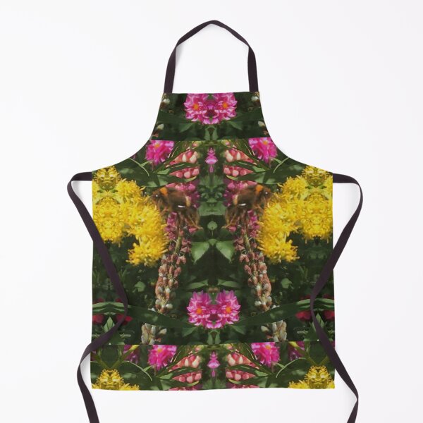 Item preview, Bee Bumbling Beauty in the Late Autumn Sun amongst the Gilded Yellow and Cerise Flowers designed and sold by RoseAromas.