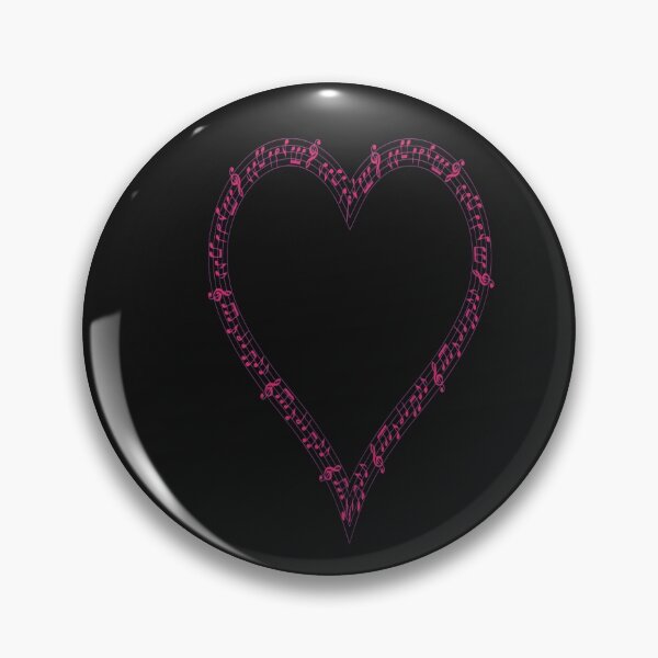 Item preview, Heart shape with Musical Notes - For Those That Believe In Love We Salute You designed and sold by WowAllinOne.