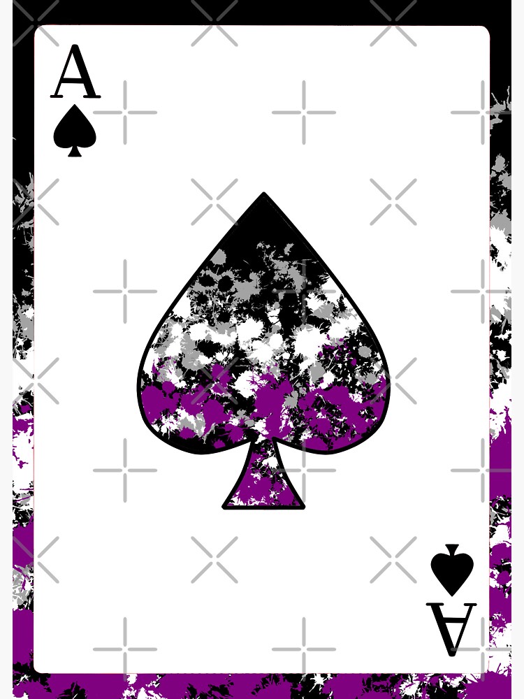"Ace of Spades Asexual / Demisexual Pride" Sticker for Sale by