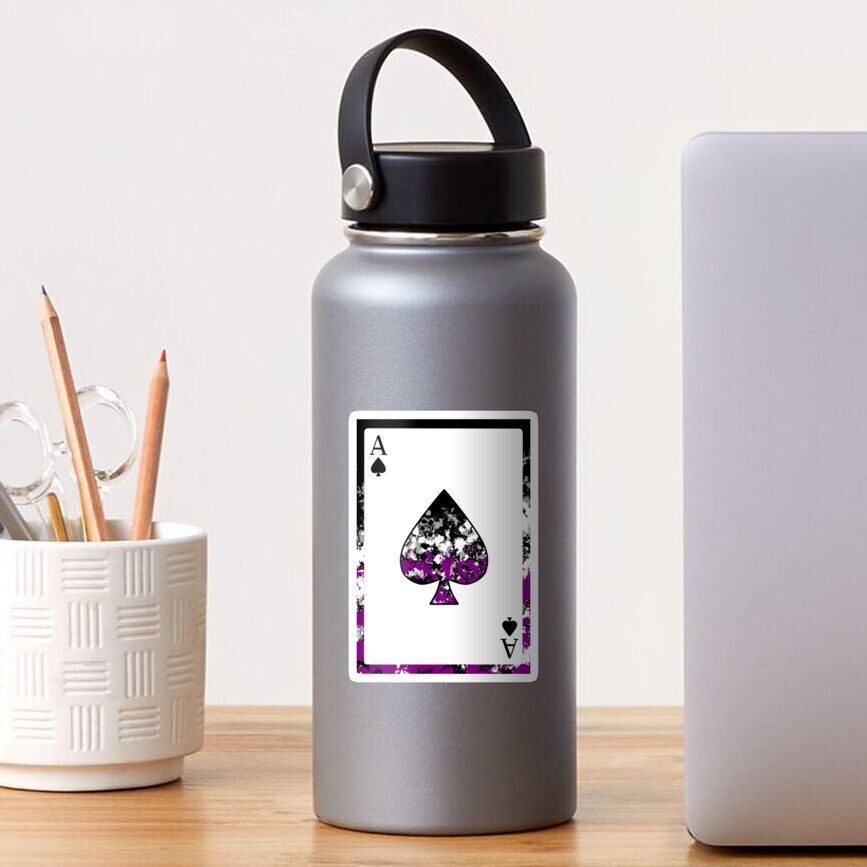 Ace Of Spades Asexual Demisexual Pride Sticker For Sale By Krismfischer Redbubble