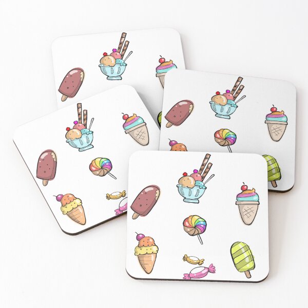 Item preview, Cute Sweets Ice Cream Lollipop Candies design designed and sold by LordAudes.