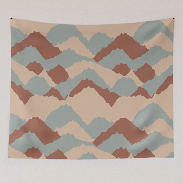 Item preview, Color Block Mountains | Neutral Geometric Pattern  designed and sold by Sarahelena Barrios.
