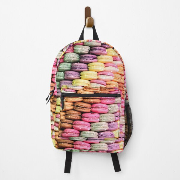 Item preview, Macarons Tower stripes Pastry Pattern Rainbow Pastel Pop designed and sold by Jolly-Yosei.