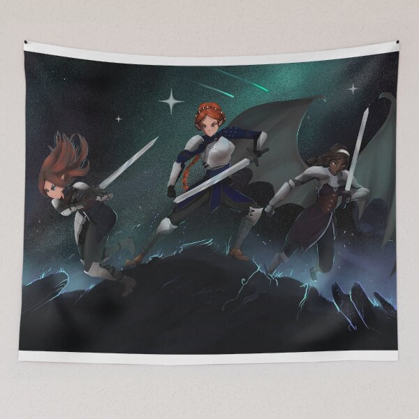 Item preview, "The Valkyries"  Gwyn, Nesta, Emerie - A Court of Silver Flames Fanart . designed and sold by CamiloArt.