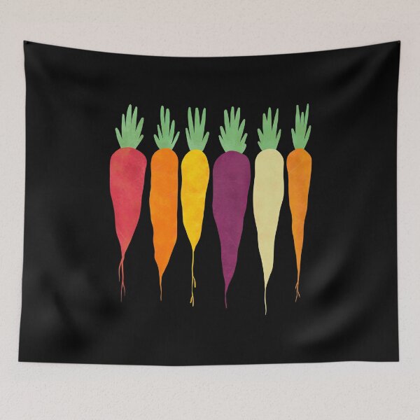 Item preview, Rainbow Carrots Roots Organic Vegetables designed and sold by trajeado14.