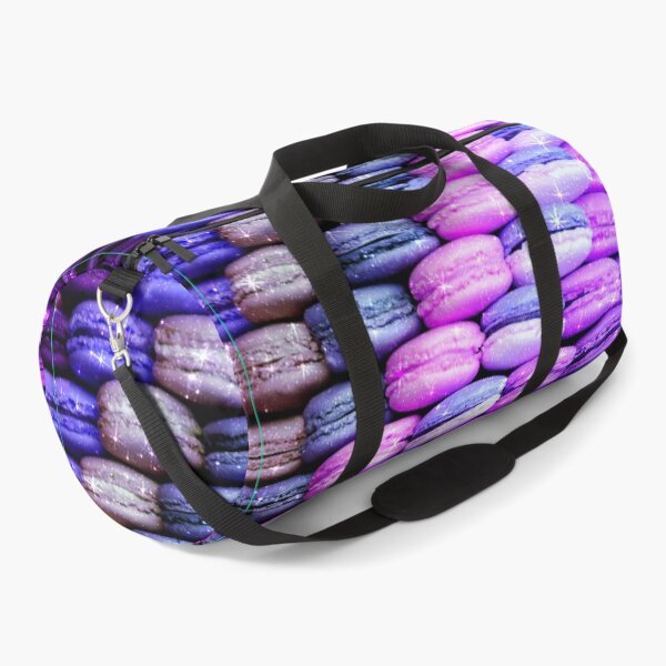 Item preview, Macarons Tower stripes Pastry Pattern Galaxy Blue Purple designed and sold by Jolly-Yosei.