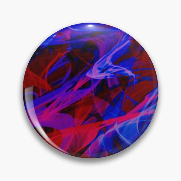 Item preview, Icy blue and lava red abstract art designed and sold by ByPeachyDesigns.