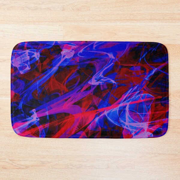 Item preview, Icy blue and lava red abstract art designed and sold by ByPeachyDesigns.