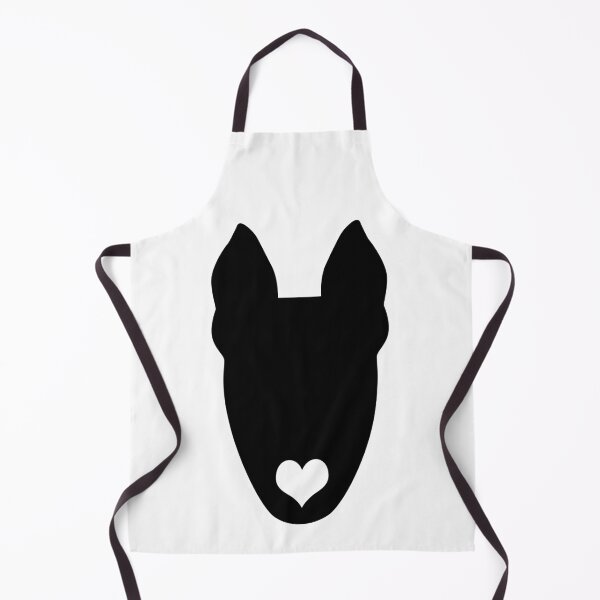 Item preview, funny bull terrier face heart dog  designed and sold by alaechamlal.