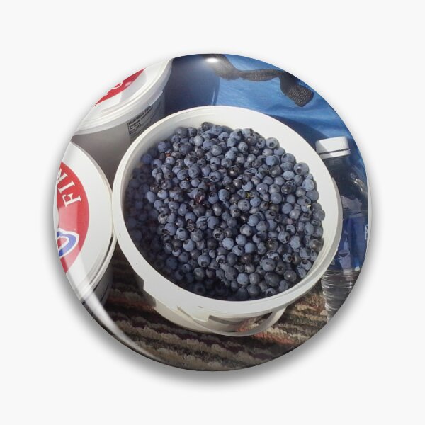 Item preview, Bucket of Picked Blueberries designed and sold by dreamlifemojo.
