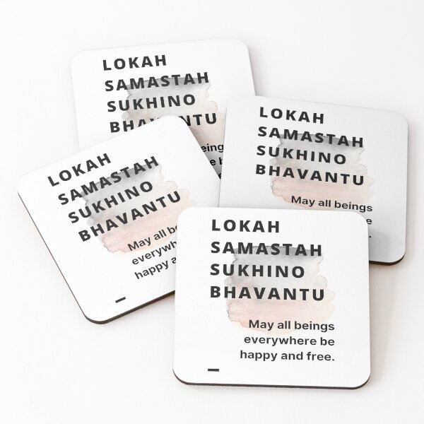 Item preview, lokah samastah sukhino bhavantu designed and sold by ecogaiastore.
