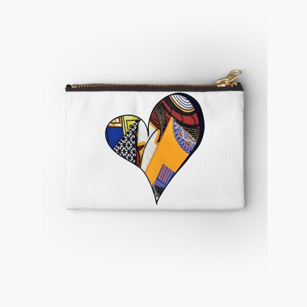 Item preview, African Fabric Heart Collage Art [#27] designed and sold by AfriStyleUK.