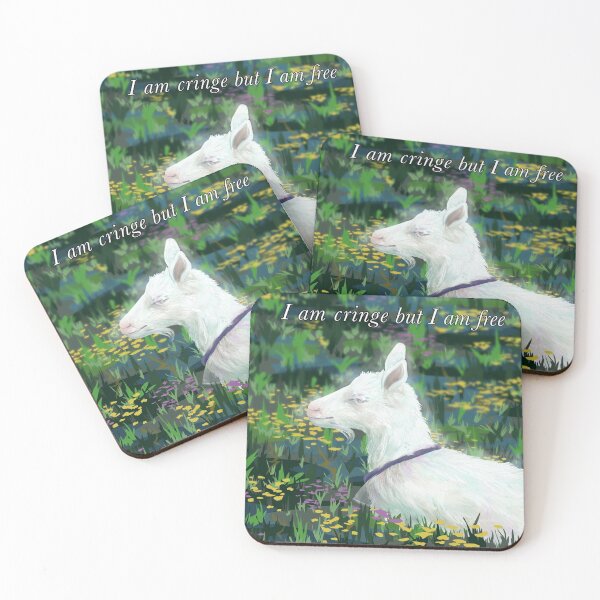Item preview, I am cringe but I am free goat designed and sold by Nick Garnhart.