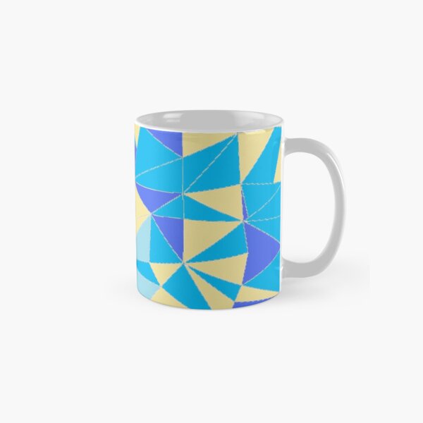 TRIANGLES BLUE Classic Mug