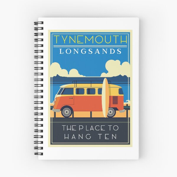 Item preview, Tynemouth Longsands The Place To Hang Ten for cool surfers surfing gift designed and sold by MerchByCraig.