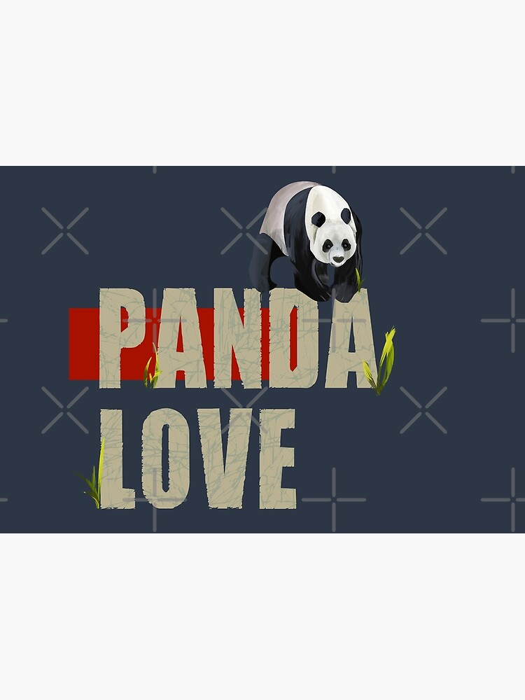 Cute Panda Bear Panda Love For Panda Lovers Caroline Laursen Original Poster By 