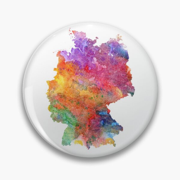 Item preview, Germany Map Watercolor by Zouzounio Art designed and sold by zouzounioart.