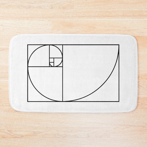 Item preview, Fibonacci Spiral (Black) designed and sold by GalacticEmpire.