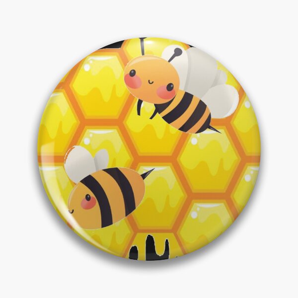 Item preview, Busy Bee Honeycomb Dripping Honey Kawaii Bee designed and sold by TammiPrez.