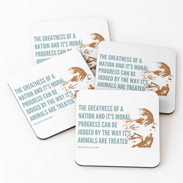Item preview, Gandhi Vegan Quote designed and sold by ActivistCo.
