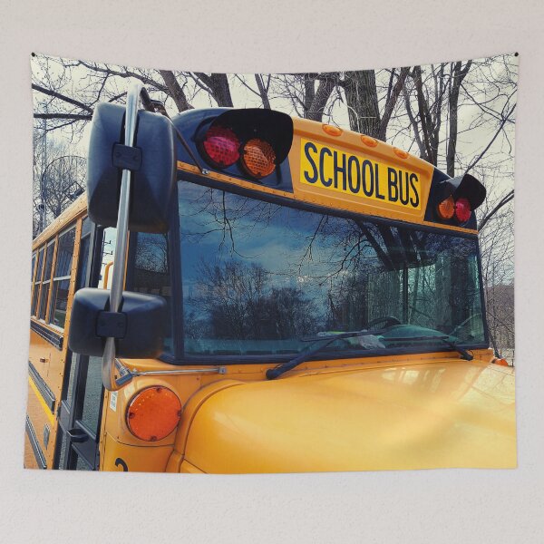 Item preview, School Bus on an Overcast Day designed and sold by Mothe3rd.