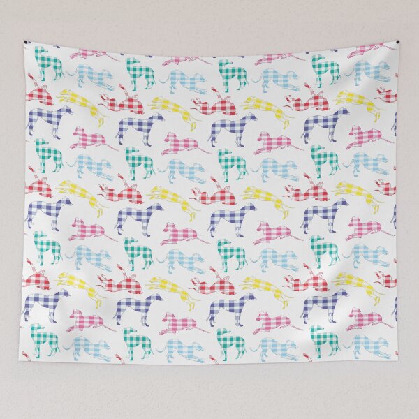 Item preview, Greyhounds Patchwork Plaid designed and sold by GreytGraphicals.