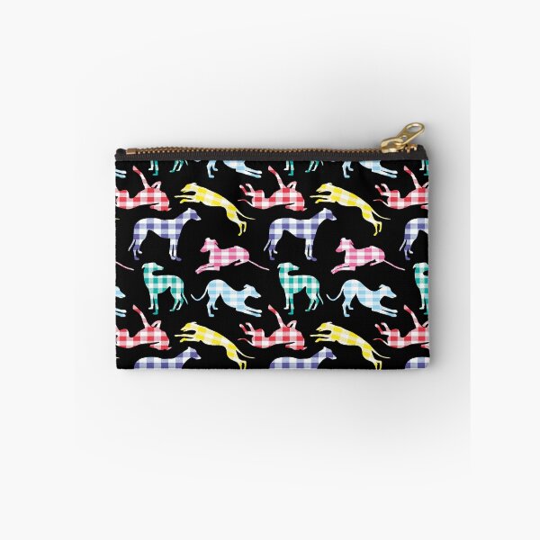 Item preview, Greyhounds Patchwork Plaid on Black designed and sold by GreytGraphicals.