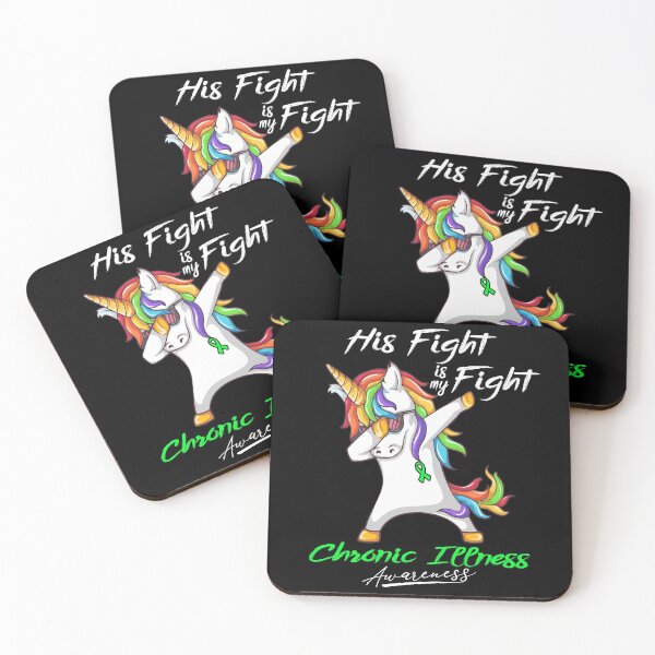 Item preview, Unicorn His Fight Is My Fight Chronic Illness Awareness designed and sold by rechardtee.