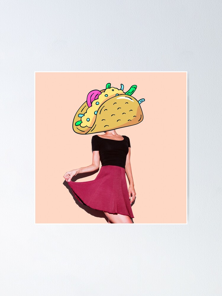 Alternate view of Taco Girl Poster