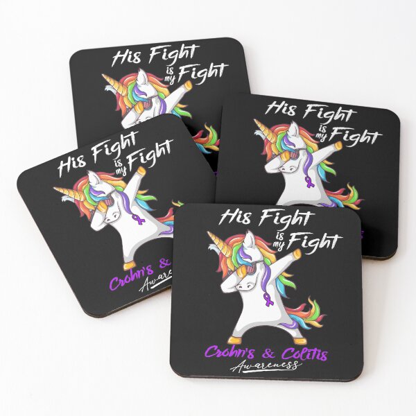 Item preview, Unicorn His Fight Is My Fight Crohn's & Colitis Awareness designed and sold by rechardtee.