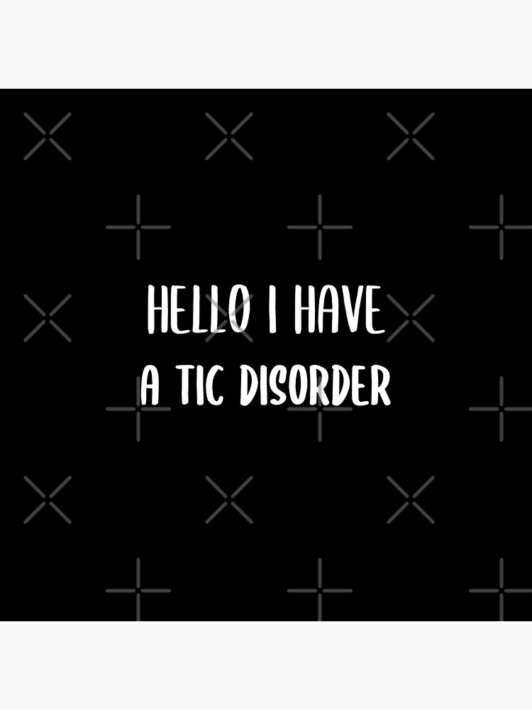 Discover tourette syndrome ,  hello i have a tic disorder, tic disorder, tourette syndrome awareness, tourette syndrome support gift Pin Button